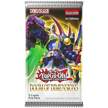 Yu-Gi-Oh! Sealed Booster Pack Doom of Dimensions (7 Cards)